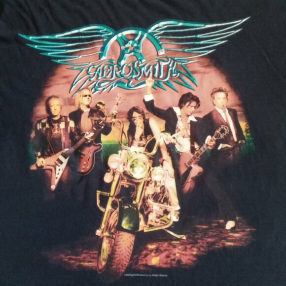 Aerosmith 2010 Rocking The Joint Concert  black T-Shirt Size Large - Picture 5 of 8